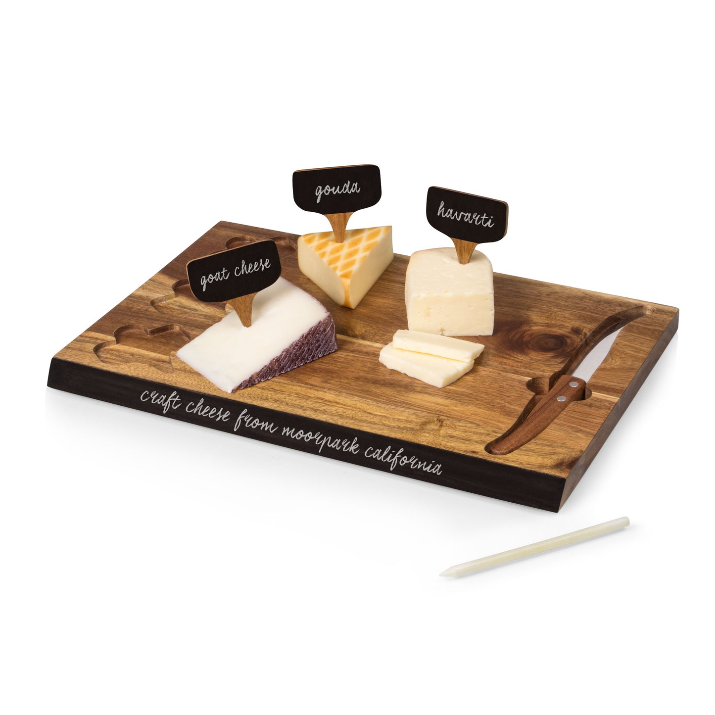 Minnesota Vikings - Delio Acacia Cheese Cutting Board & Tools Set