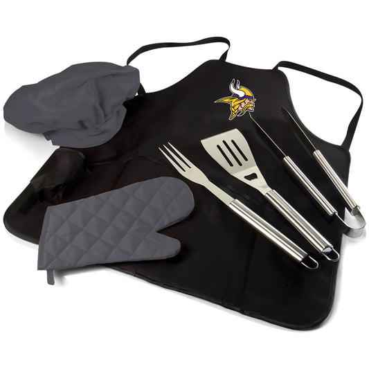 Minnesota Vikings - BBQ Apron Tote Pro Grill Set