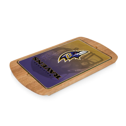 Baltimore Ravens - Billboard Glass Top Serving Tray