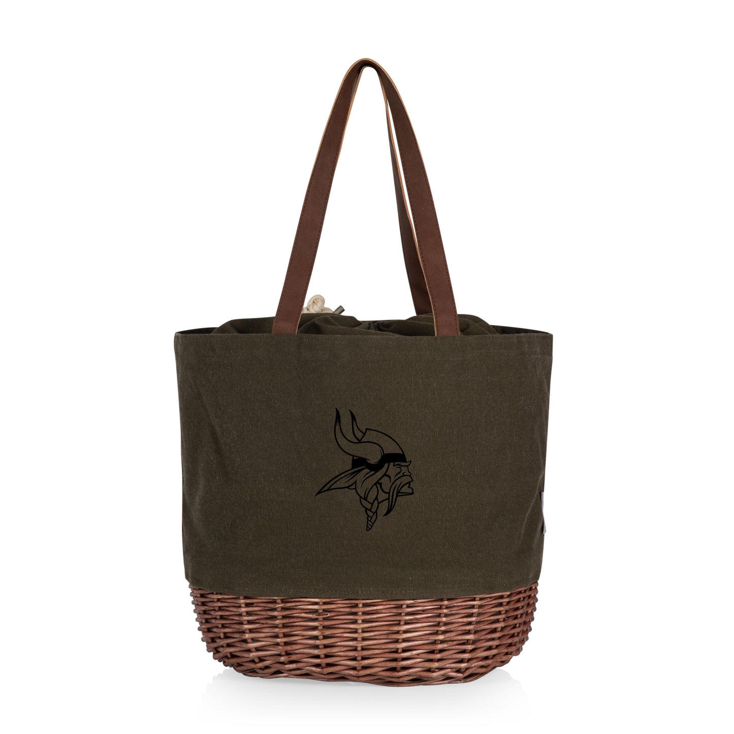 Minnesota Vikings - Coronado Canvas and Willow Basket Tote