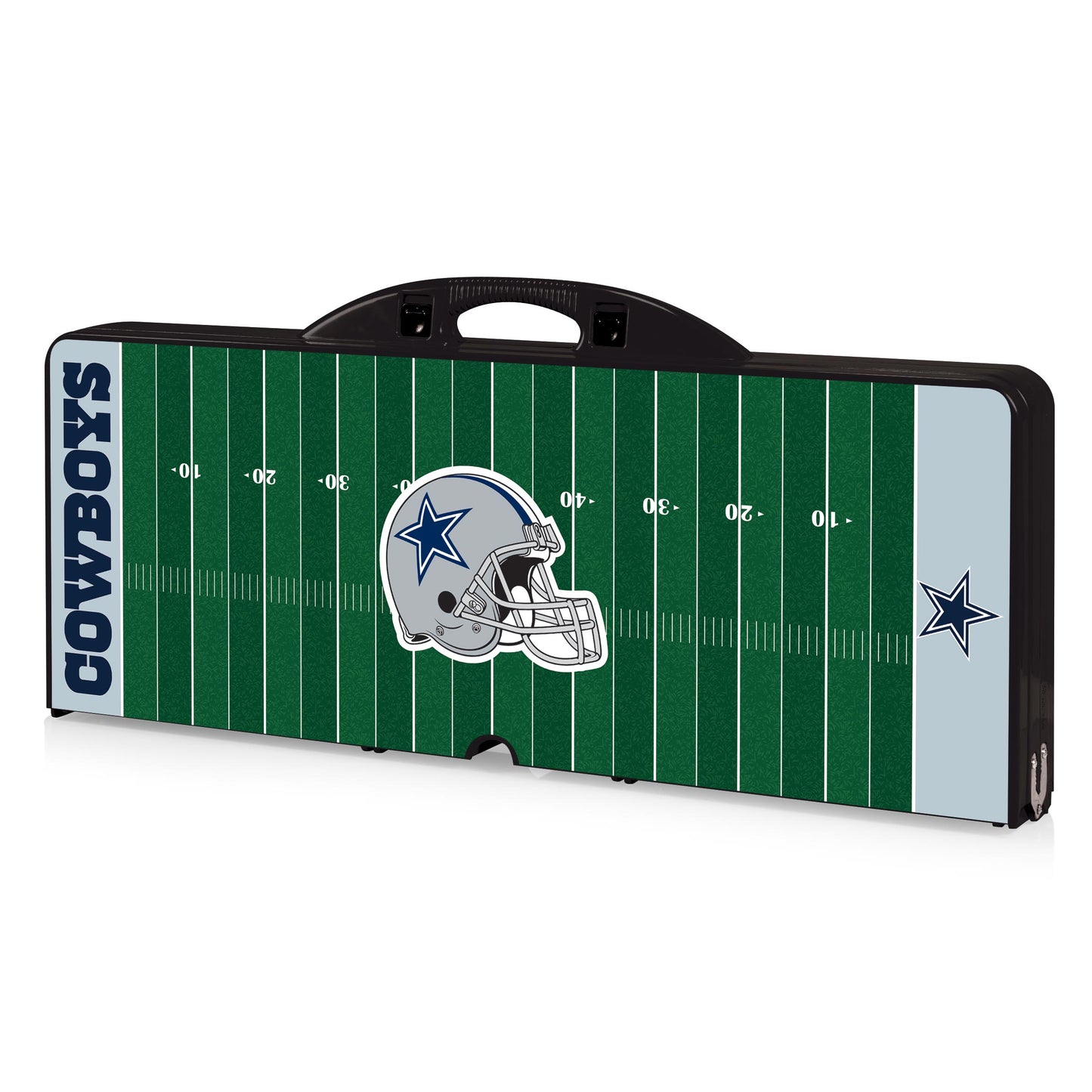 Dallas Cowboys - Picnic Table Portable Folding Table with Seats and Umbrella