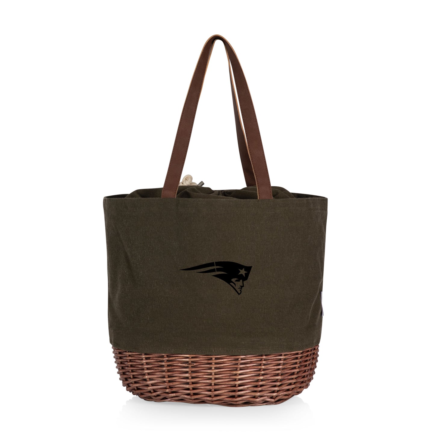 New England Patriots - Coronado Canvas and Willow Basket Tote