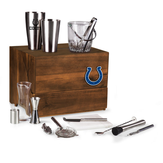 Indianapolis Colts - Madison Acacia Tabletop Bar Set