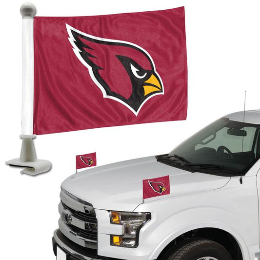 ARIZONA CARDINALS AMBASSADOR HOOD & TRUNK FLAG (RED) - SET OF 2