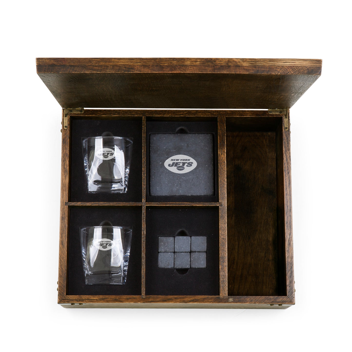 New York Jets - Whiskey Box Gift Set