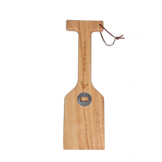 Houston Texans - Hardwood BBQ Grill Scraper with Bottle Opener