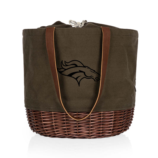 Denver Broncos - Coronado Canvas and Willow Basket Tote