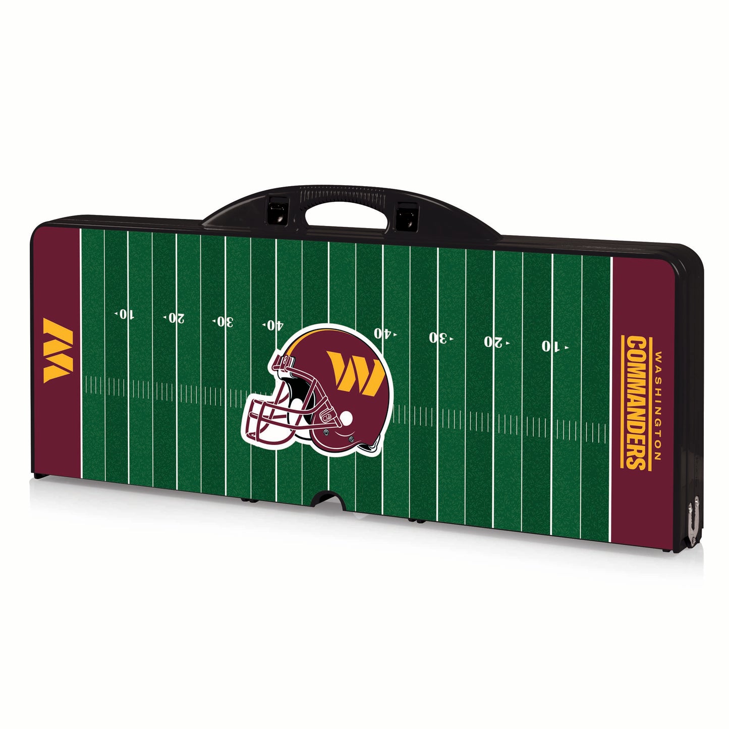 Washington Commanders - Picnic Table Portable Folding Table with Seats - Football Field Style